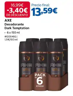 Costco AXE Desodorante Dark Temptation oferta