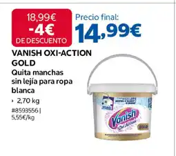 Costco VANISH OXI-ACTION Quita manchas sin lejía para ropa blanca oferta