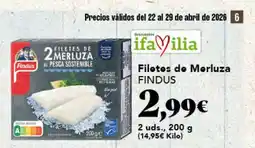 Gadis FINDUS Filetes de Merluza oferta