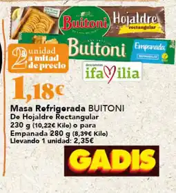Gadis BUITONI Masa Refrigerada oferta