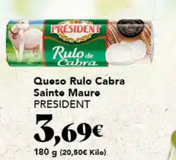 Gadis PRESIDENT Queso Rulo Cabra Sainte Maure oferta