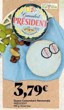 Gadis PRÉSIDENT Queso Camembert Normandía oferta