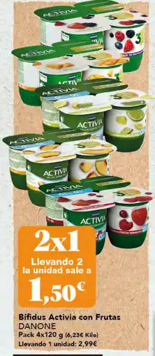 Gadis DANONE Bífidus Activia con Frutas oferta