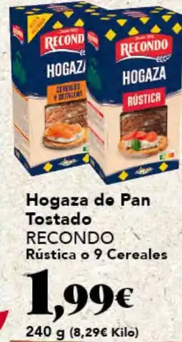 Gadis RECONDO Hogaza do Pan Tostado oferta
