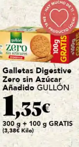 Gadis GULLÓN Galletas Digestivo Zero sin Azúcar Añadido oferta