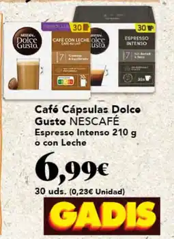 Gadis NESCAFÉ Café Cápsulas Dolce Gusto Espresso Intenso o con Leche oferta