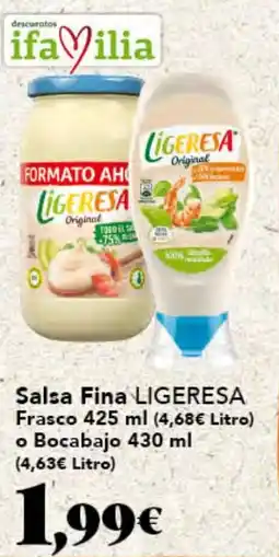 Gadis LIGERESA Salsa Fina Frasco o Bocabajo oferta