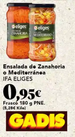 Gadis IFA ELIGES Ensalada de Zanahoria o Mediterránea oferta