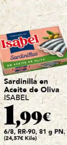 Gadis ISABEL Sardinilla on Aceite de Oliva oferta