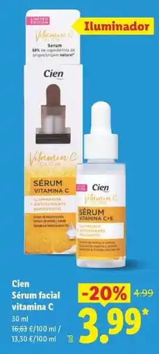 Lidl Cien - sérum facial vitamina c oferta