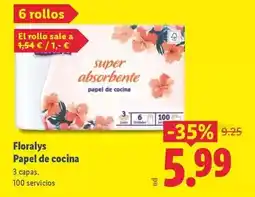 Lidl Floralys - papel de cocina oferta