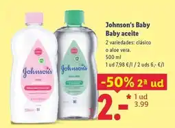 Lidl Johnson's baby - aceite oferta