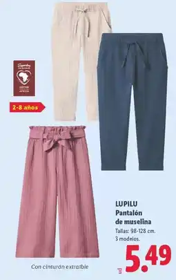 Lidl Lupilu - pantalón de mueslina oferta