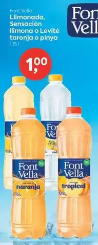 Suma Supermercados Font vella - limonada, sensacion, limonja o levite trancio o pinya oferta