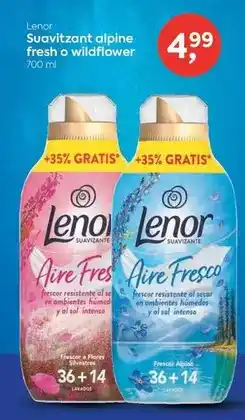 Suma Supermercados Lenor - suavitzant alpine fresh o wildflower oferta