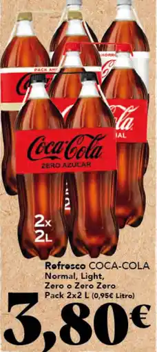Gadis COCA-COLA Refresco Normal, Light, Zero o Zero Zero oferta