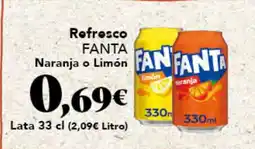 Gadis FANTA Refresco Naranja o Limón oferta
