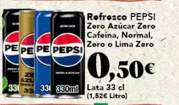 Gadis PEPSI Refresco Zero Azúcar Zero Cafeína, Normal, Zero o Lima Zero oferta