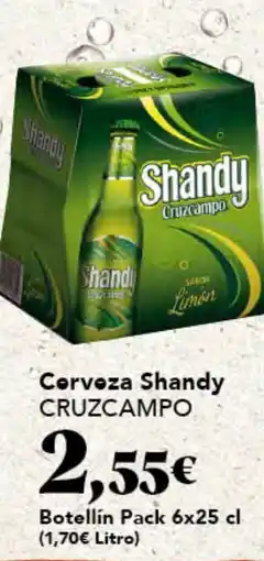 Gadis CRUZCAMPO Cerveza Shandy oferta
