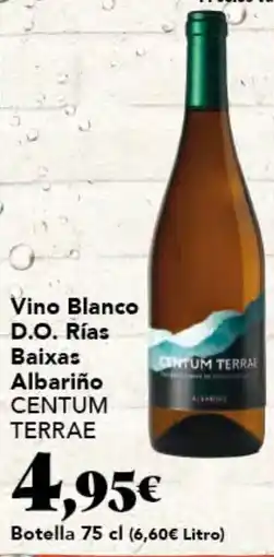 Gadis CENTUM TERRAE Vino Blanco D.O. Rías Baixas Albariño oferta