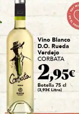 Gadis CORBATA Vino Blanco D.O. Ruoda Vordojo oferta