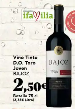 Gadis BAJOZ Vino Tinto D.O. Toro Joven oferta