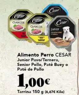 Gadis CESAR Alimento Perro Junior Pavo/Ternera, Senior Pollo, Paté Buey o Paté de Pollo oferta