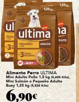 Gadis ULTIMA Alimento Porro Mini Adulto PolloMini Salmón o Pequeño Adulto Buey oferta