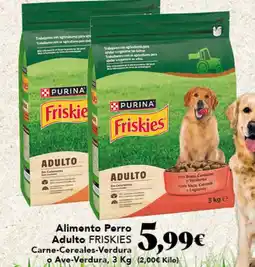 Gadis FRISKIES Alimento Porro Adulto Carne-Cereales-Verdura con Bury, Cereales oferta