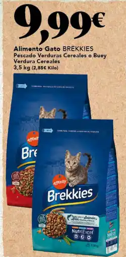 Gadis BREKKIES Alimento Gato Pescado Verduras Cereales o Buey Verdura Cereales oferta