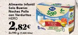 Gadis HERO Alimento Infantil Solo Buenas Noches Pollo con Vorduritas oferta