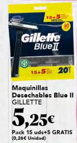 Gadis GILLETTE Maquinillas Desechables Blue II oferta