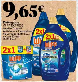 Gadis WIPP EXPRESS Detergente Líquido Original, Antiolores o Limpio/Liso oferta