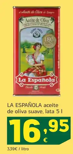 HiperDino LA ESPAÑOLA aceite de oliva suave oferta