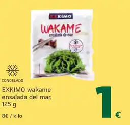 HiperDino EXKIMO wakame ensalada del mar oferta