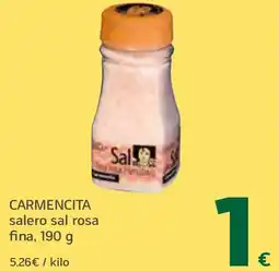 HiperDino CARMENCITA salero sal rosa fina oferta