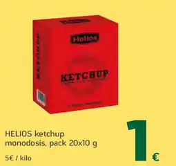 HiperDino HELIOS ketchup monodosis oferta