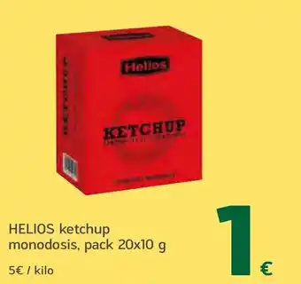 HiperDino HELIOS ketchup monodosis oferta