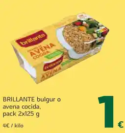 HiperDino BRILLANTE bulgur o avena cocida oferta