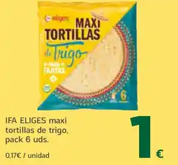 HiperDino IFA ELIGES maxi tortillas de trigo oferta