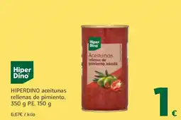 HiperDino HIPERDINO aceitunas rellenas de pimiento oferta