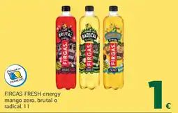 HiperDino FIRGAS FRESH energy mango zero, brutal o radical oferta