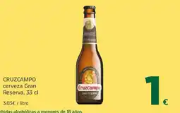 HiperDino CRUZCAMPO cerveza Gran Reserva oferta