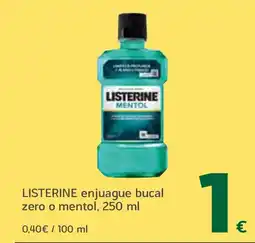 HiperDino LISTERINE enjuague bucal zero o mentol oferta