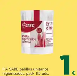 HiperDino IFA SABE palillos unitarios higienizados oferta