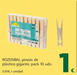 HiperDino ROZENBAL pinzas de plástico gigante oferta