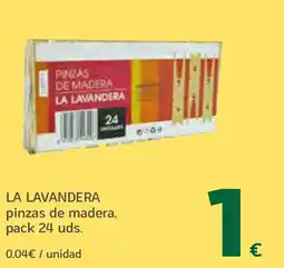 HiperDino LA LAVANDERA pinzas de madera oferta