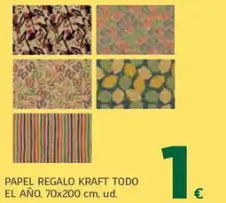 HiperDino Papel regalo kraft todo el año oferta