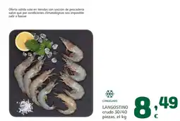 HiperDino LANGOSTINO crudo 30/40 piezas oferta