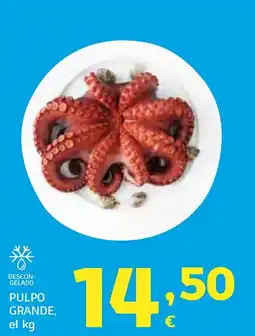 HiperDino Pulpo grande oferta